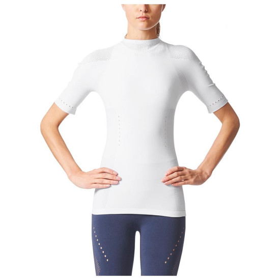 Adidas Γυναικεία κοντομάνικη μπλούζα Warp Knit Slim